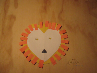 lion card lion Valentine