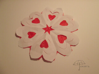 Valentine's Day suncatcher heart suncatcher