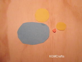 cut out pieces for duck