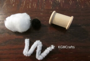 pieces for wooden bead sheep