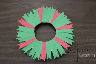 paper ribbon wreath