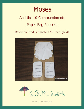 Picture of Moses and the 10 Commandments available at my Teachers Pay Teachers store.