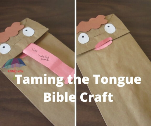 taming the tongue Bible craft