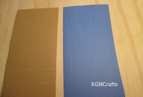 for stand cut cardboard and blue paper