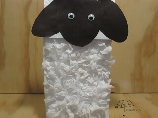 paper bag sheep