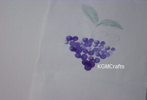 finger paint grapes