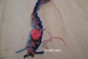 step 7 sew on the button